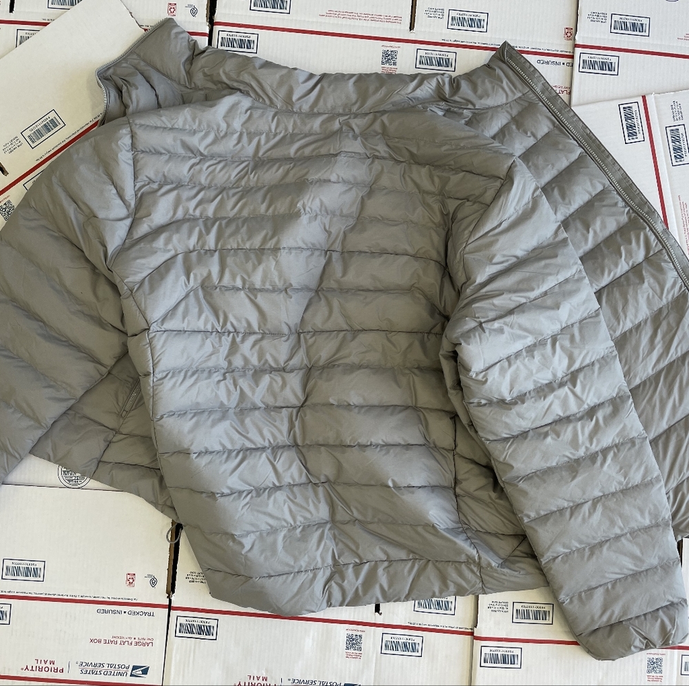 $268 Men’s Polo Ralph Lauren Grey Classics Puffer Bomber Jacket Coat 2X 2XL 2XB - Picture 8 of 15